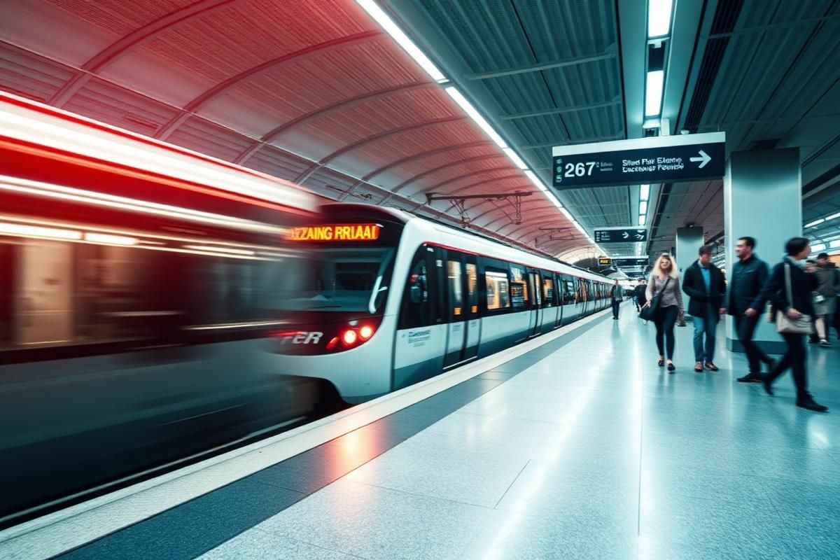 Modern metro infrastructure in a Saudi city
